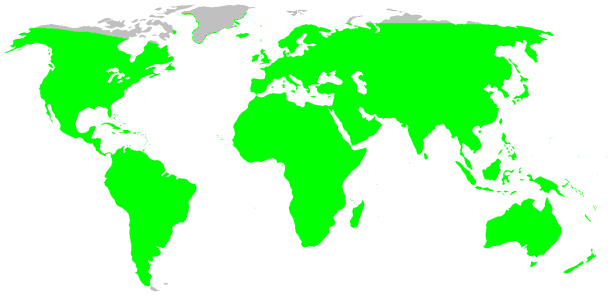 Wolf Spider Distribution Map