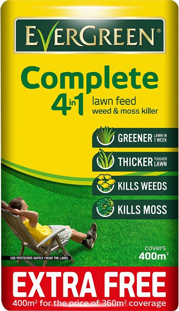 EverGreen 400sqm Complete 4-in-1 Lawn Care, Lawn Food, Weed and Moss Killer