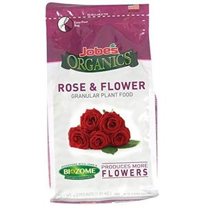 Jobe’s Organics Rose Fertilizer Granules with Biozome, 4 pound bag