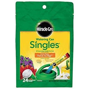 Miracle-Gro Watering Can Singles, Water Soluble Plant Food