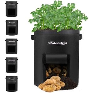 Rolerdro Heavy Duty 10 Gallon Grow Bags (5 Pk)