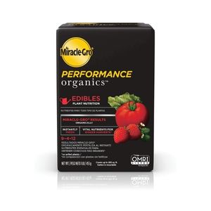 3. Miracle-Gro Organics Edibles Fertilizer 9-4-12