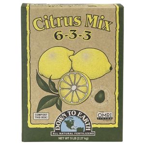 Down To Earth Organic Citrus Fertilizer Mix 6-3-3