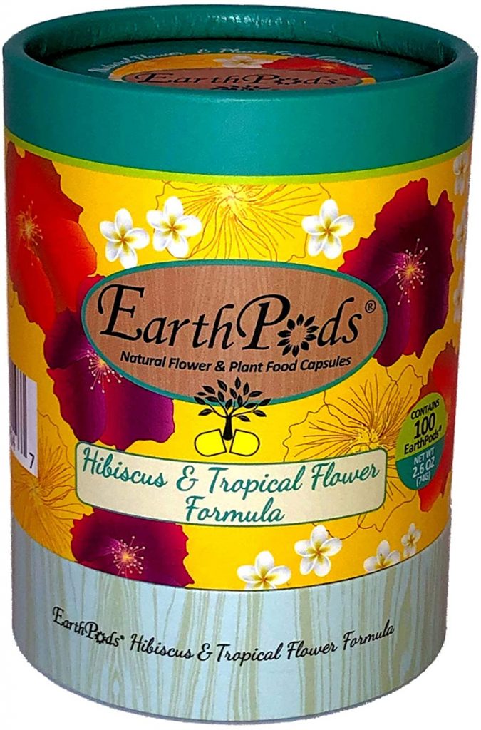 EarthPods Premium Hibiscus & Tropical Flower Plant Food – Easy Organic Fertilizer Spikes