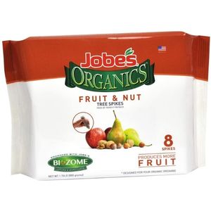 Jobe's Organics Continuous Release Fruit Fertilizer Spikes 8-2-2