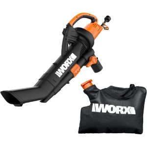 2. Worx TRIVAC 3-In-1 Electric Leaf Blower Vacuum Mulcher