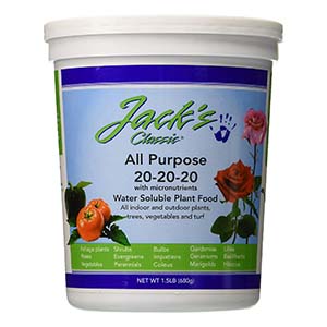 J R Peters Jacks Classic No.1.5 Fertilizer 20-20-20