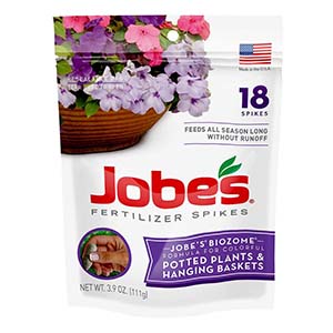 Jobes | Fertilizer Spikes for Flowering Plants 8-9-12