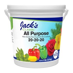 2. Jacks Classic No.4 20-20-20 All Purpose Fertilizer