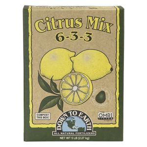 Down to Earth Citrus Fertilizer Mix with Zinc 6-3-3