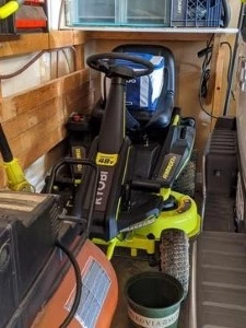 ryobi 30 inch ride on mower