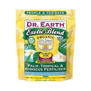 1. Dr. Earth Exotic Blend Palm Tropical Hibiscus Fertilizer 6 4 6
