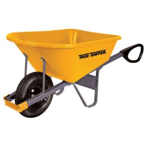 True Temper Poly Residential Wheelbarrow 6 ft³