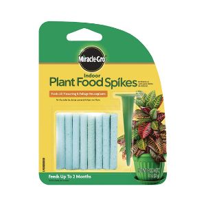 5. Miracle-Gro Indoor Plant Spikes 6-12-6
