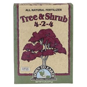 1. Down to Earth Tree & Shrub Fertilizer 4-2-4