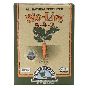 2. Down to Earth Organic Bio-Live Fertilizer 5-4-2