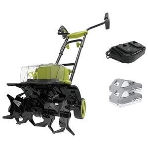 3. Sun Joe 48Volt Cordless Tiller 2x2.0-Ah