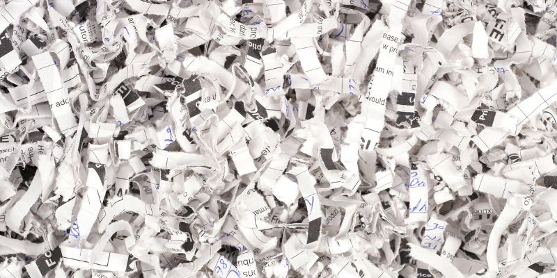 Shredded newspaper