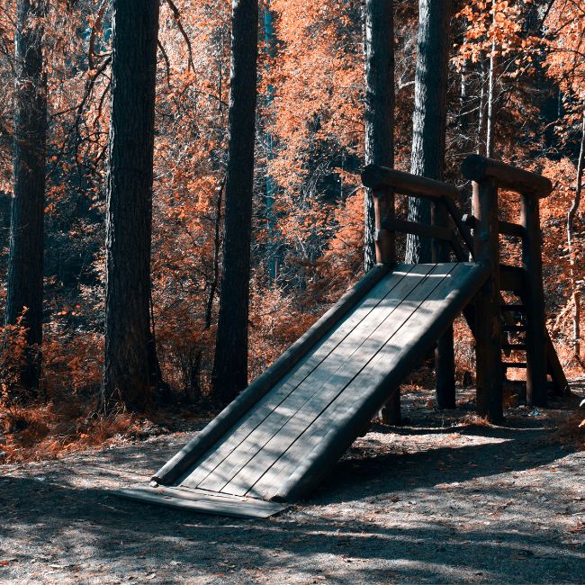wooden play equipment